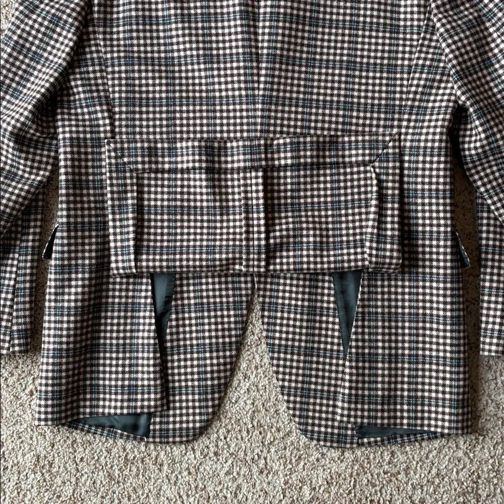 Adriano & Sons x Raffaele Caruso Bold Plaid Check Wool Flannel Sportcoat Eu 50 R